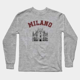 Milan City Cathedral Long Sleeve T-Shirt